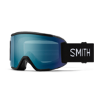 Masque de ski Smith - Squad S - Noir - ChromaPop Everyday Blue Mirror