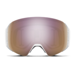 Masque de ski Smith - 4D MAG S - Blanc Chunky Knit - ChromaPop Everyday Rose Gold Mirror 2