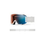 Masque de ski Smith - Squad S - Blanc Vapor - ChromaPop Pro Photochromic Blue Mirror 2