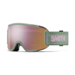 Masque de ski Smith - Squad S - Olive Warm Steel - ChromaPop Everyday Rose Gold Mirror