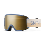 Masque de ski Smith - Squad S - Bleu Acier Split - ChromaPop Sun Black Gold Mirror