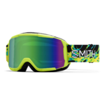 Masque de ski enfant Smith - Daredevil - Electric Lime Slime - Green Sol-X Mirror