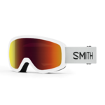 Masque de ski enfant Smith - Snowday - Blanc - Red Sol-X Mirror
