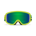 Masque de ski enfant Smith - Snowday - Electric Lime Slime - Green Sol-X Mirror