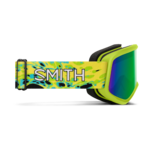 Masque de ski enfant Smith - Snowday - Electric Lime Slime - Green Sol-X Mirror