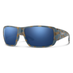 Lunettes Smith Guide's Choice XL - Flint / Écaille Tarmac mat - ChromaPop Glass Polarized Dark Blue Mirror - Cat.3