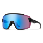 Lunettes de soleil Smith - Wildcat - Noir mat - ChromaPop Low Light Rose Blue Mirror - Cat.1