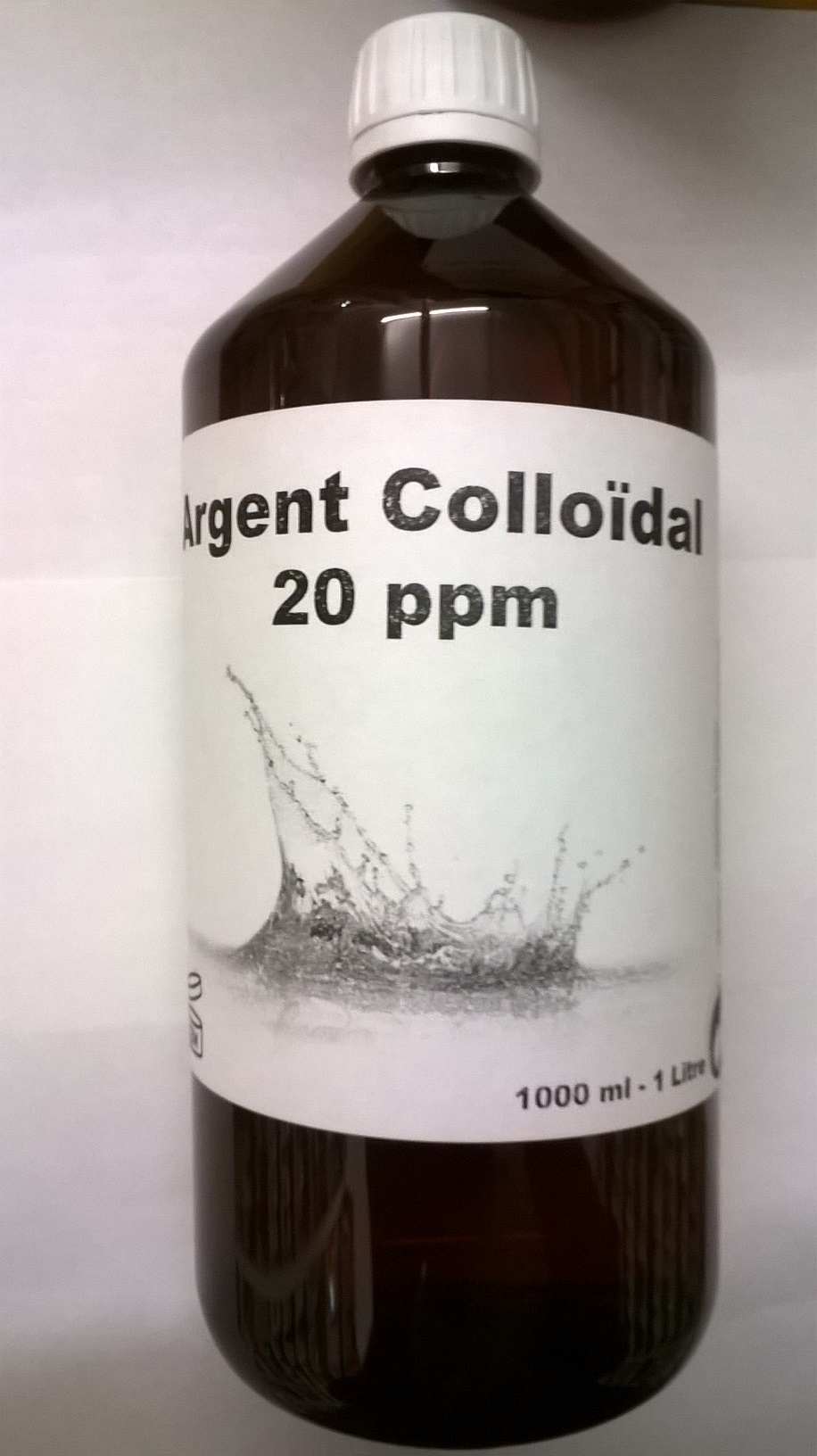 Argent colloïdal 20ppm - 1 litre Fabriqué en FRANCE
