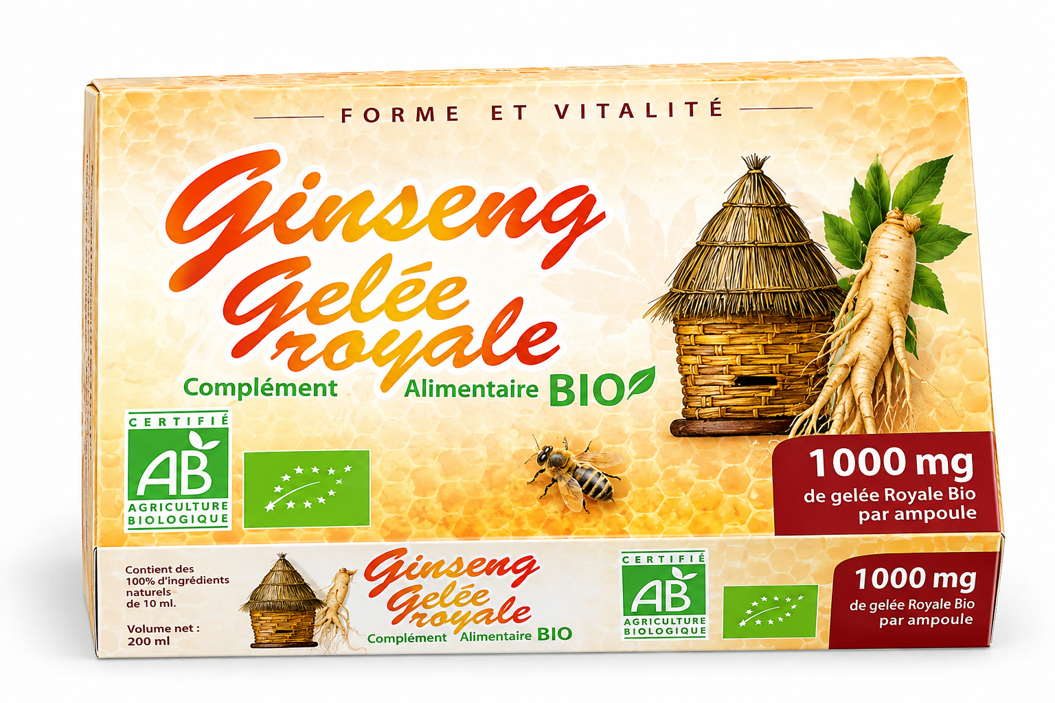 Boîte bio Ginseng Gelée royale