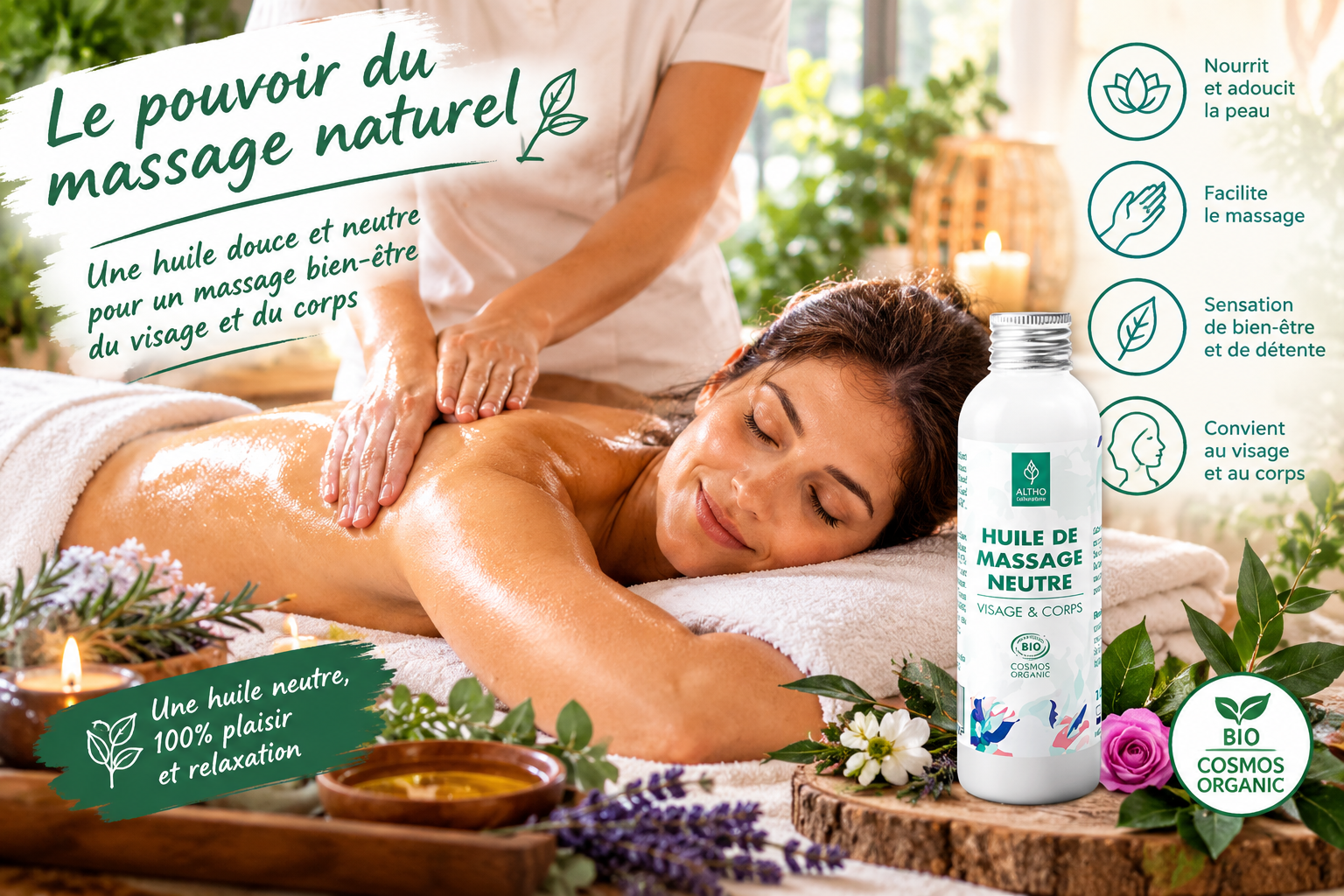 huile de massage neutre
