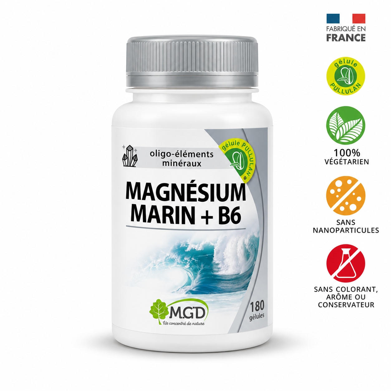 Magnésium Marin + B6 — 180 Gélules