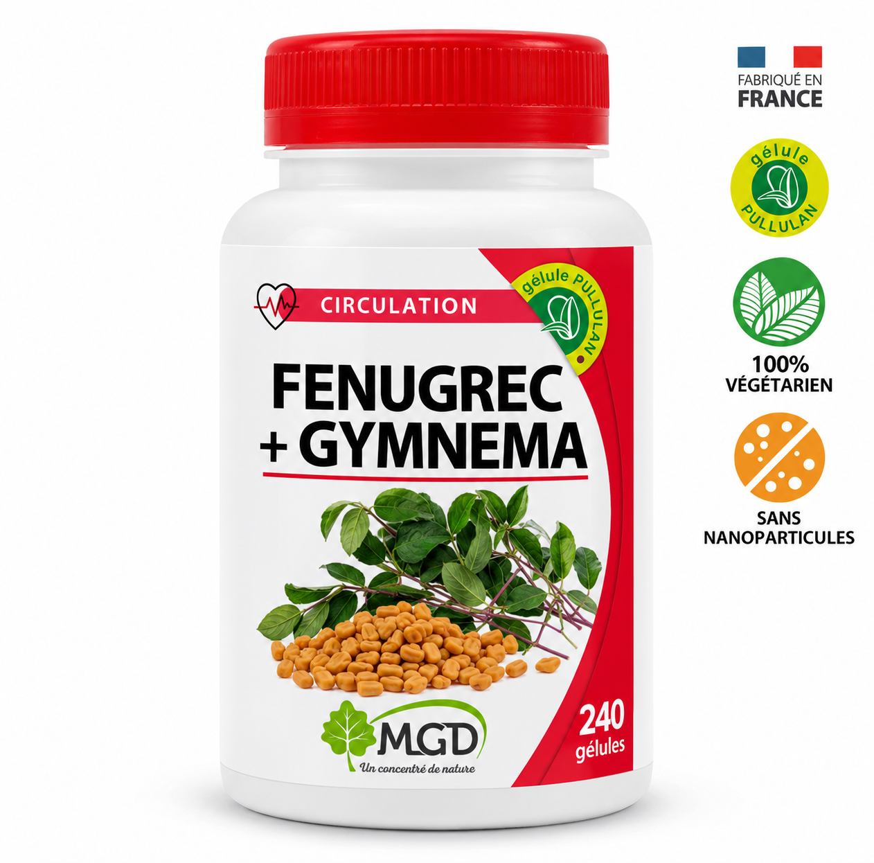 Flacon Fenugrec Gymnema 240 gélules