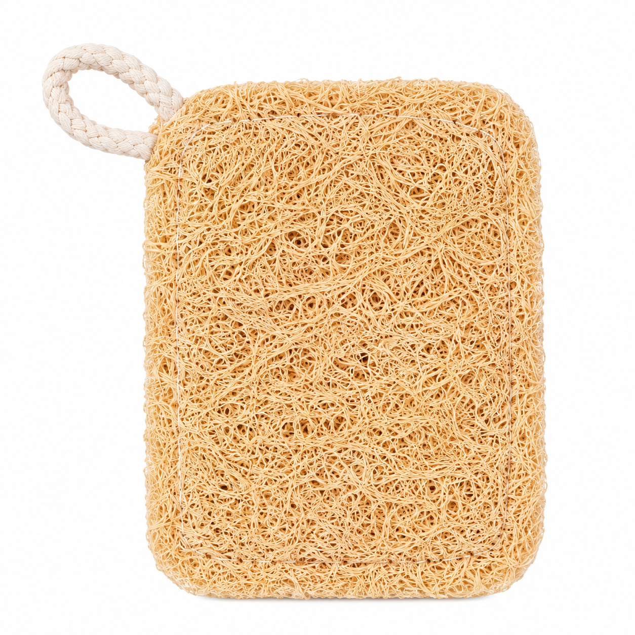 Éponge en luffa naturelle avec boucle