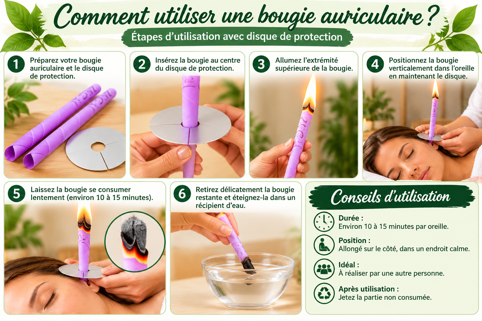 Guide d’utilisation d’une bougie auriculaire