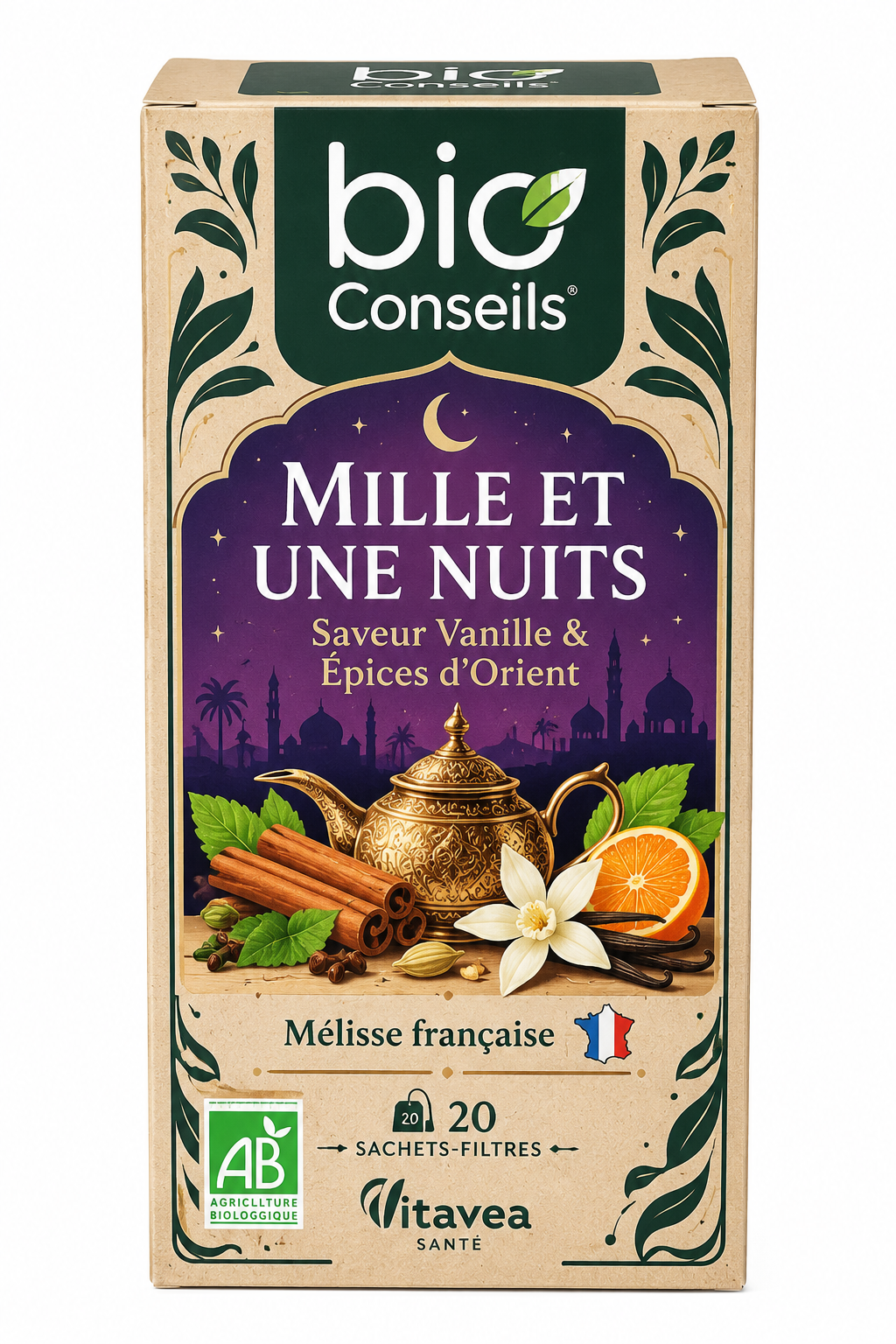 Boîte de thé bio Mille et Une Nuits
