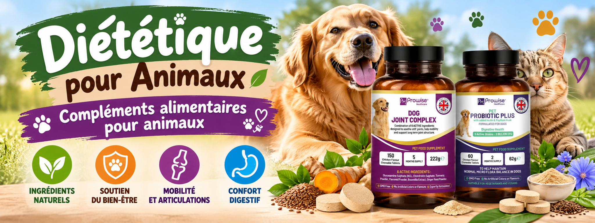 Diététique naturelle pour chiens et chats