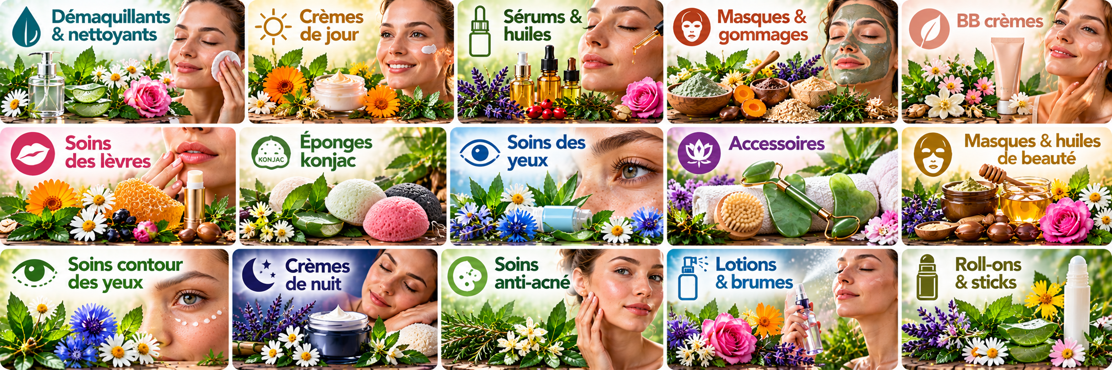 Guide des soins visage naturels