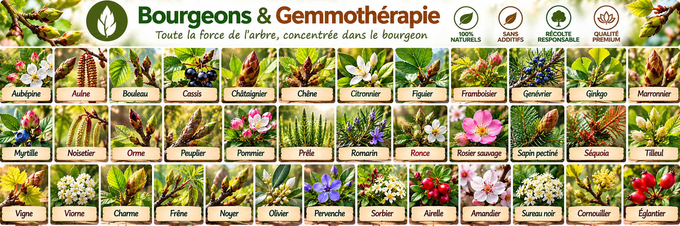 Guide botanique des bourgeons français