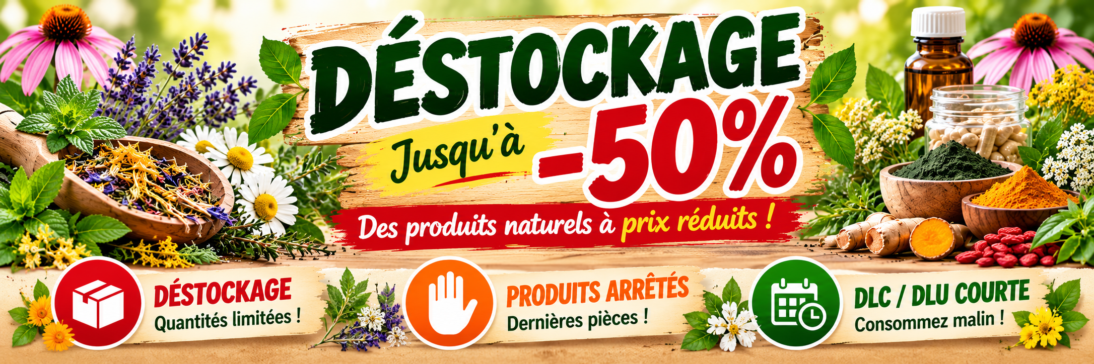 Déstockage naturel jusqu’à -50_