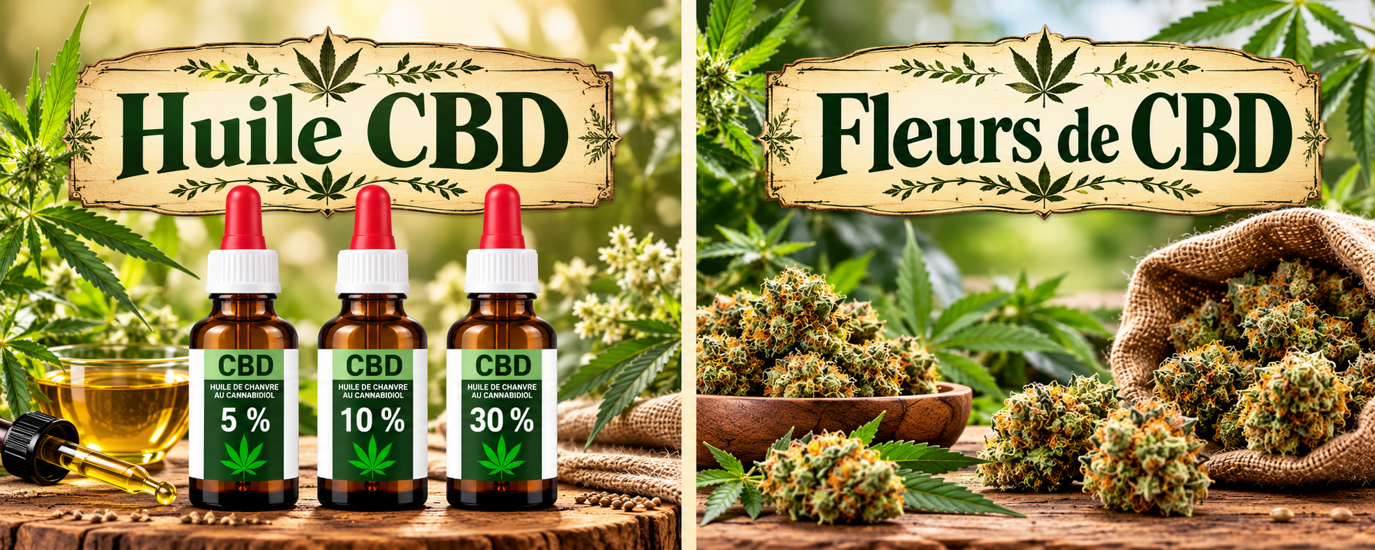 Promotion CBD naturelle _ huiles et fleurs