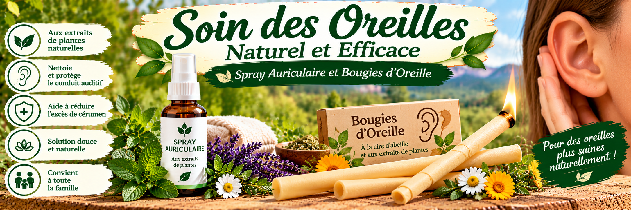 Soin des oreilles naturel et efficace