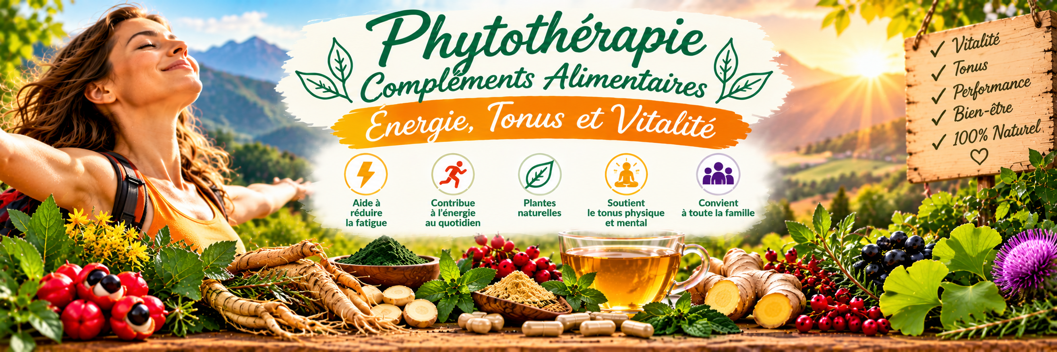 Vitalité naturelle en pleine montagne