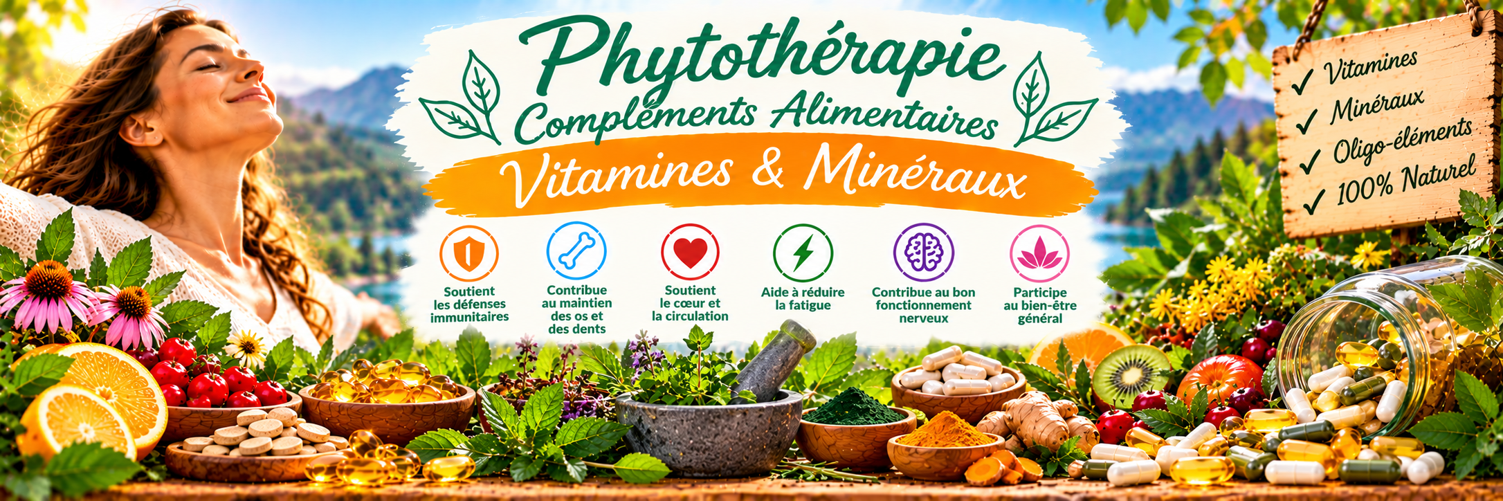 Phytothérapie naturelle _ vitamines et bien-être