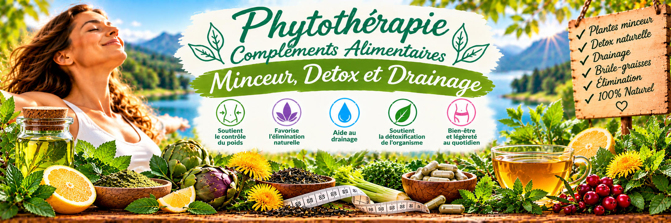 Phytothérapie minceur, détox et drainage