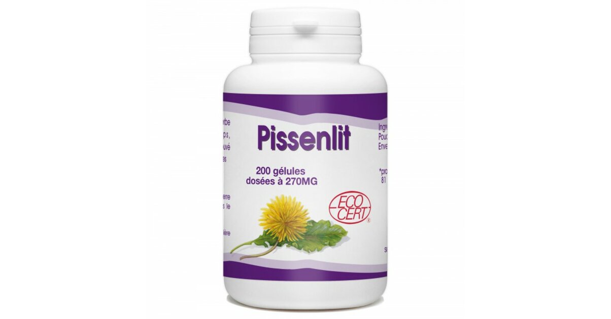 Pissenlit Bio - 200 Gélules Végétales De 270 Mg - Marque Jolivia