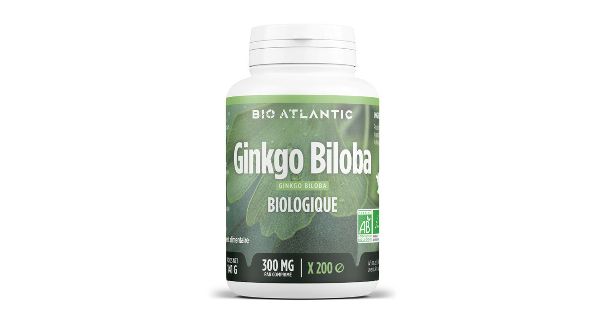 Ginkgo Biloba Bio 200 Gélules - Complément Alimentaire Vegan Pour Mémoire Et Circulation