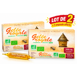 Gelée royale bio, lot de 2 + ampoule offerte