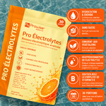 Électrolytes Orange sur Fond Tropical