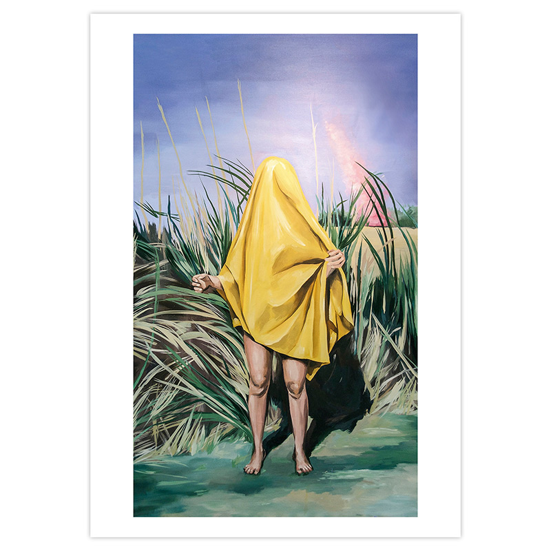 Reproduction-Peinture-Jaune-Serie-Les-Furies-Hahnemuhle-Ornella-Pocetti-Quorum--POO005