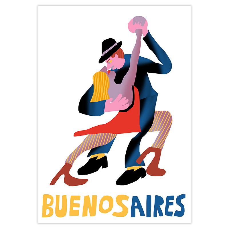 Illustration-numerique-buenos-aires-tango-Impression-Fine-Art-Francois-Thevenet-Hahnemuhle-Quorum-THF005