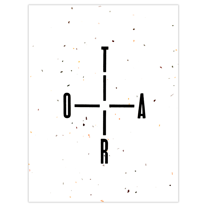 Affiche Typographique \'La Roue du Tarot\' - Imprenta Rescate