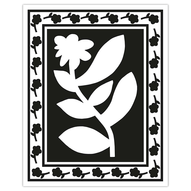 Peinture-fleur-noir-et-blanc-Hahnemuhle-Nicolas-de-Caro-Quorum-DEN002