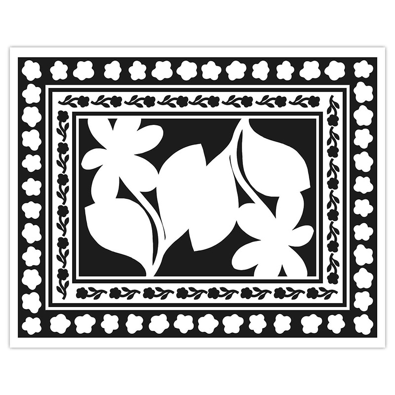 Peinture-fleur-noir-et-blanc-Hahnemuhle-Nicolas-de-Caro-Quorum-DEN006