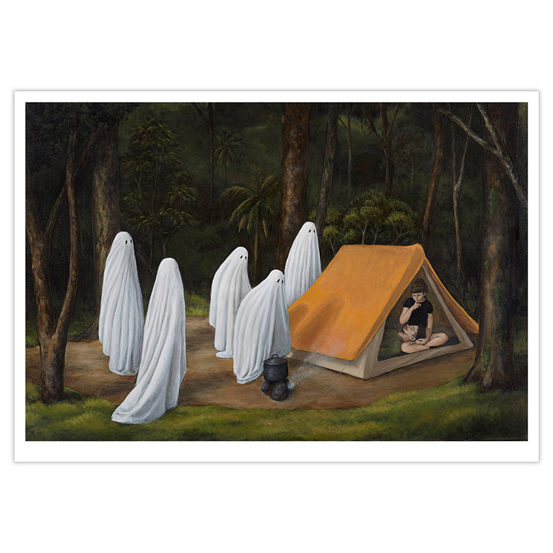 Peinture \'Notre Dernier Camp\', Impression Fine Art - Marcelo Canevari