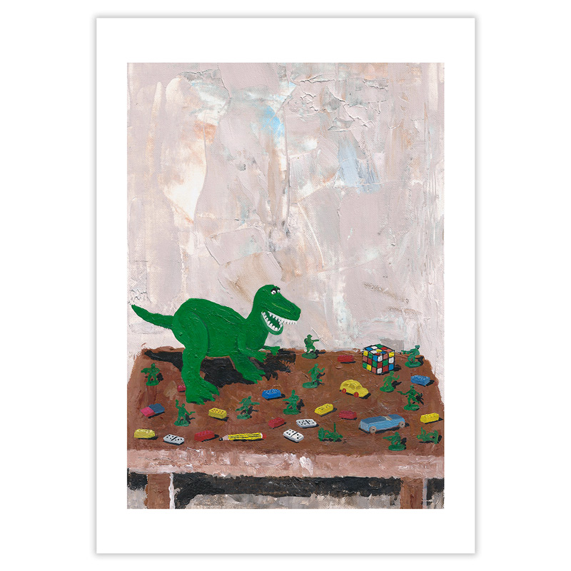 Peinture \'Dinosaurio\', Impression Fine Art - Javier Velasco