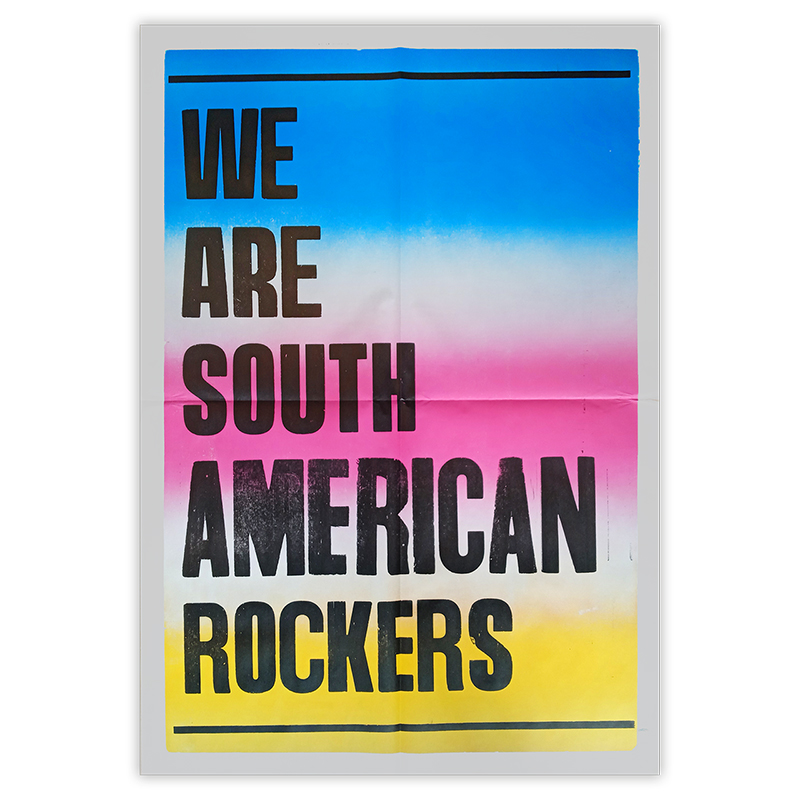 Affiche typographique \'We are South American Rockers\' - Big Sur