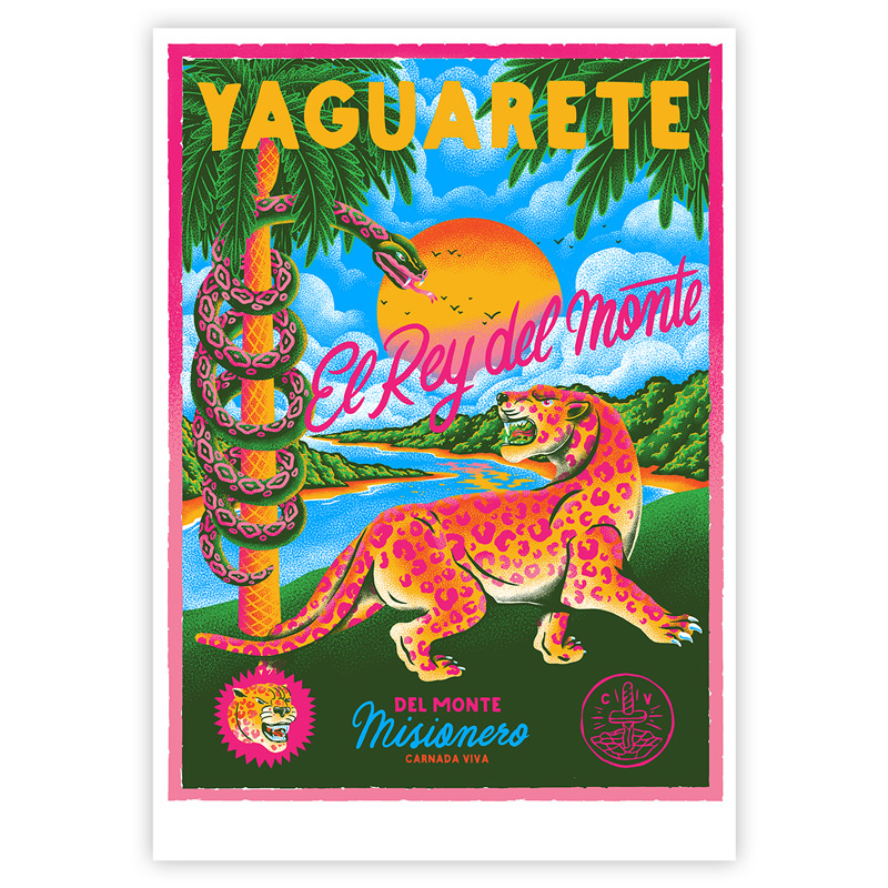 Sérigraphie \'Rey del Monte\', Série Carnada Viva - Alan Berry