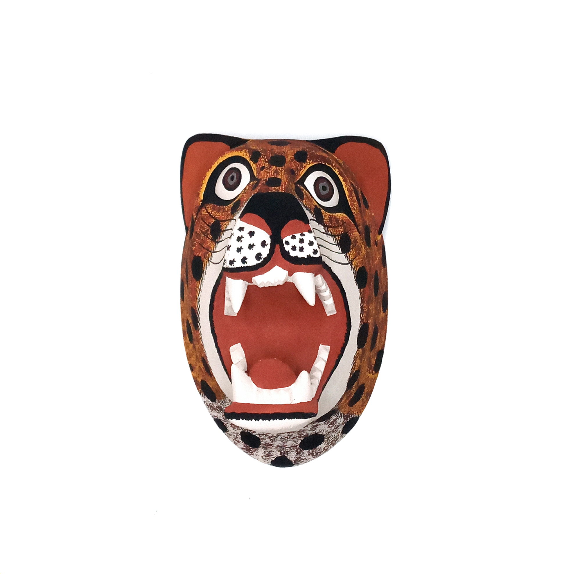CHA001-Masque-Artisanal-Bois-Chane-Animaux-Yaguarete-Jaguar-Quorum