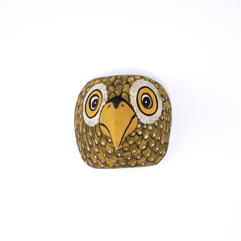 CHA010-Masque-Artisanal-Bois-Chane-Animaux-Pivert-Quorum-2