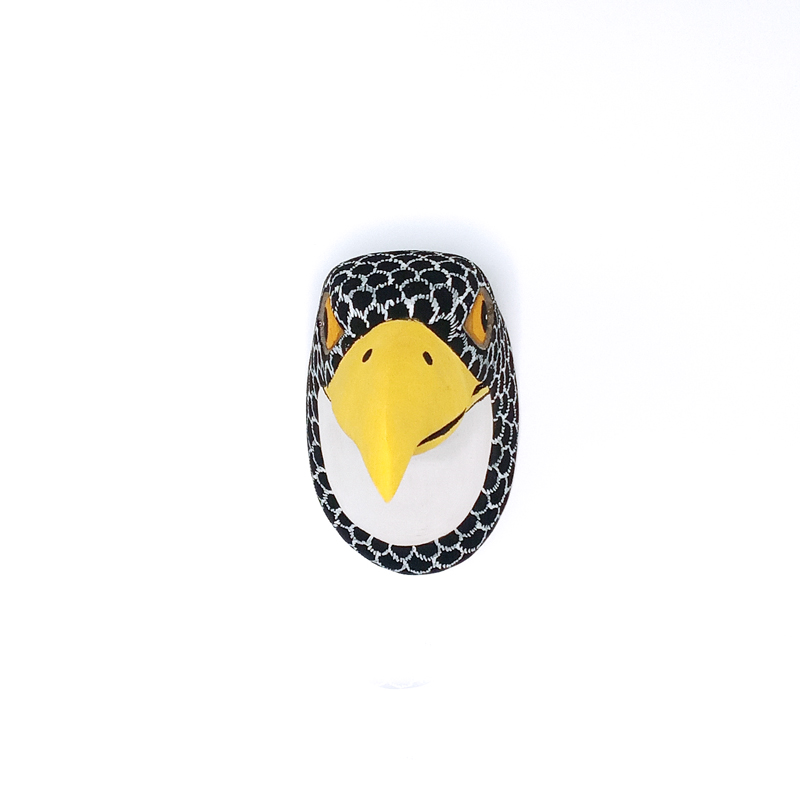 CHA016-Masque-Artisanal-Bois-Chane-Animaux-Aigle-Quorum-2