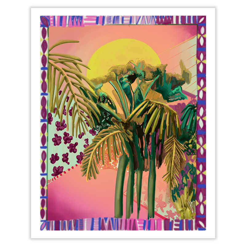 Illustration numérique \'That Summer feeling\', Impression Fine Art - Clara Rival