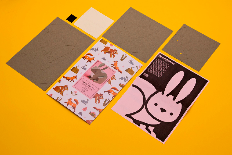 GUA012-Animaux-Papier-Assembler-Lapin-Guardabosques-Quorum