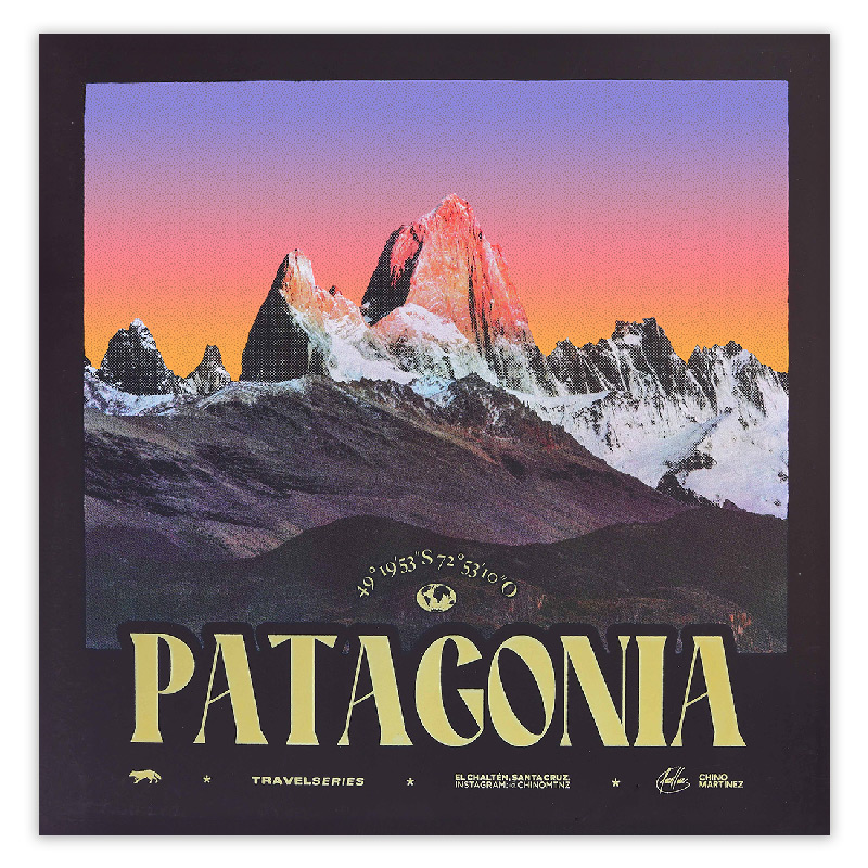 Sérigraphie \'Patagonia\' - Chino Martinez