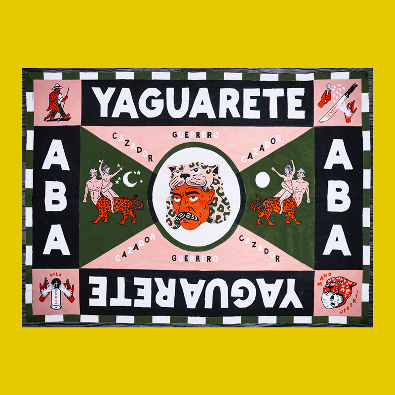 BEA010-drapeau-Alan-Berry-yaguarete-carnada-viva-quorum