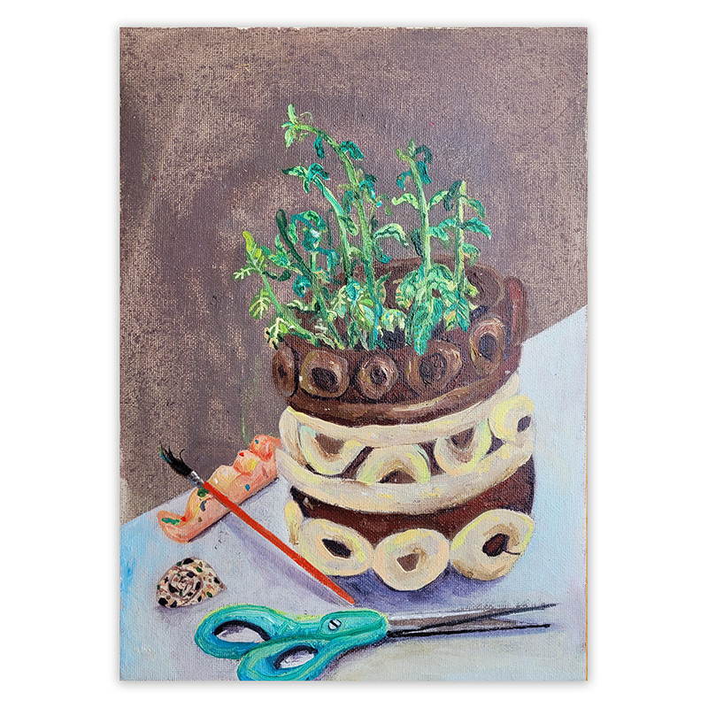 Peinture originale - \'sans titre\' - Powerpaola
