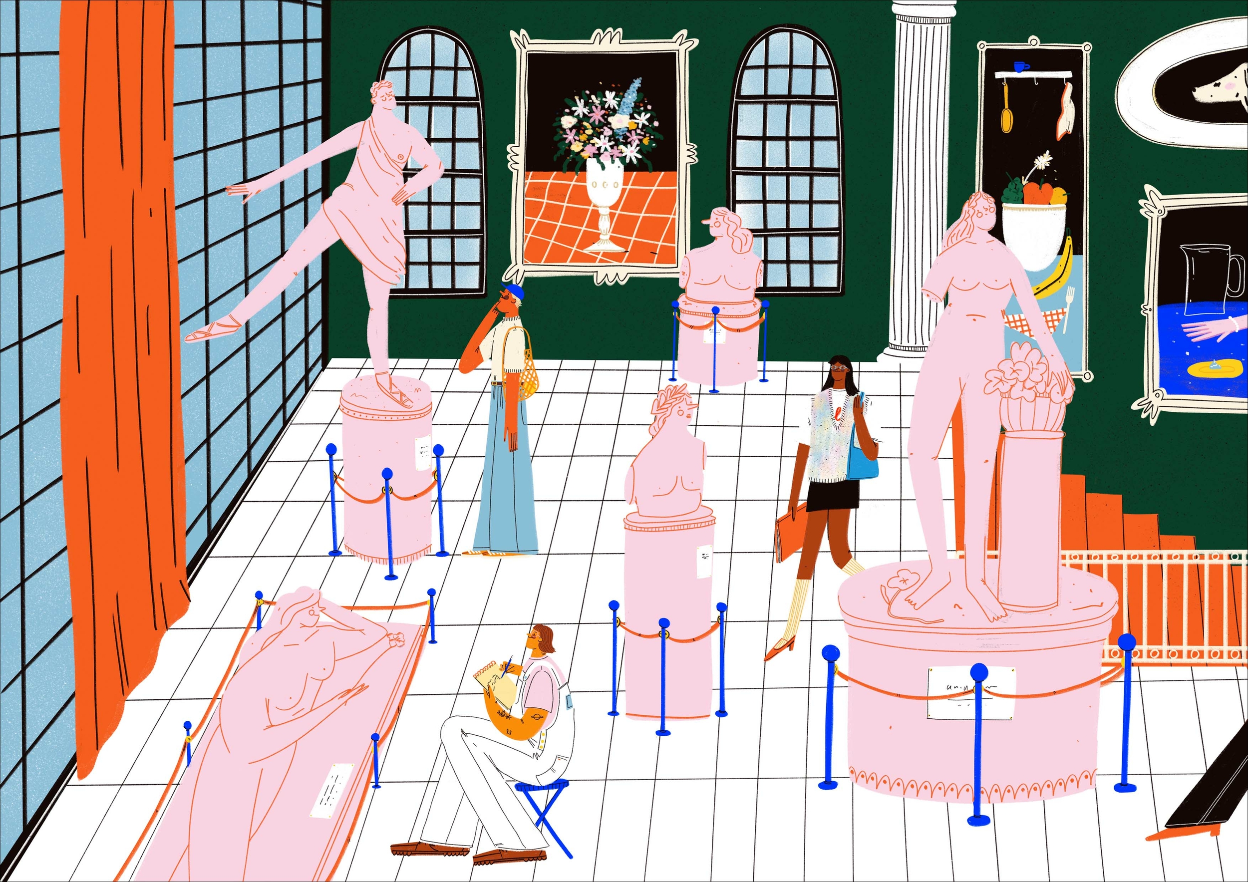 Illustration numérique \'Museo\', Impression Fine Art - Cel Castellá
